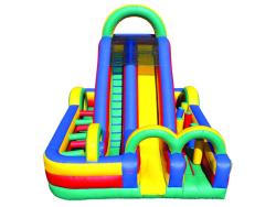 Inflatable 18' Slide Obstacle Combo